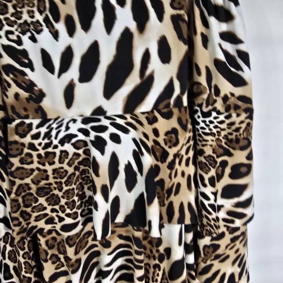 Nashi Orignal Chic Animal Print A-Line Skirt - Picture 4 of 11